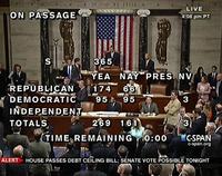 House passes debt ceiling vote