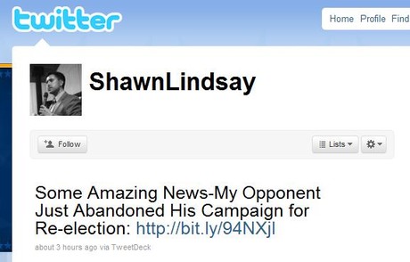 Shawn Lindsey Tweet