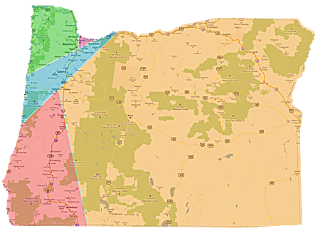 Oregon shortest-splitline map